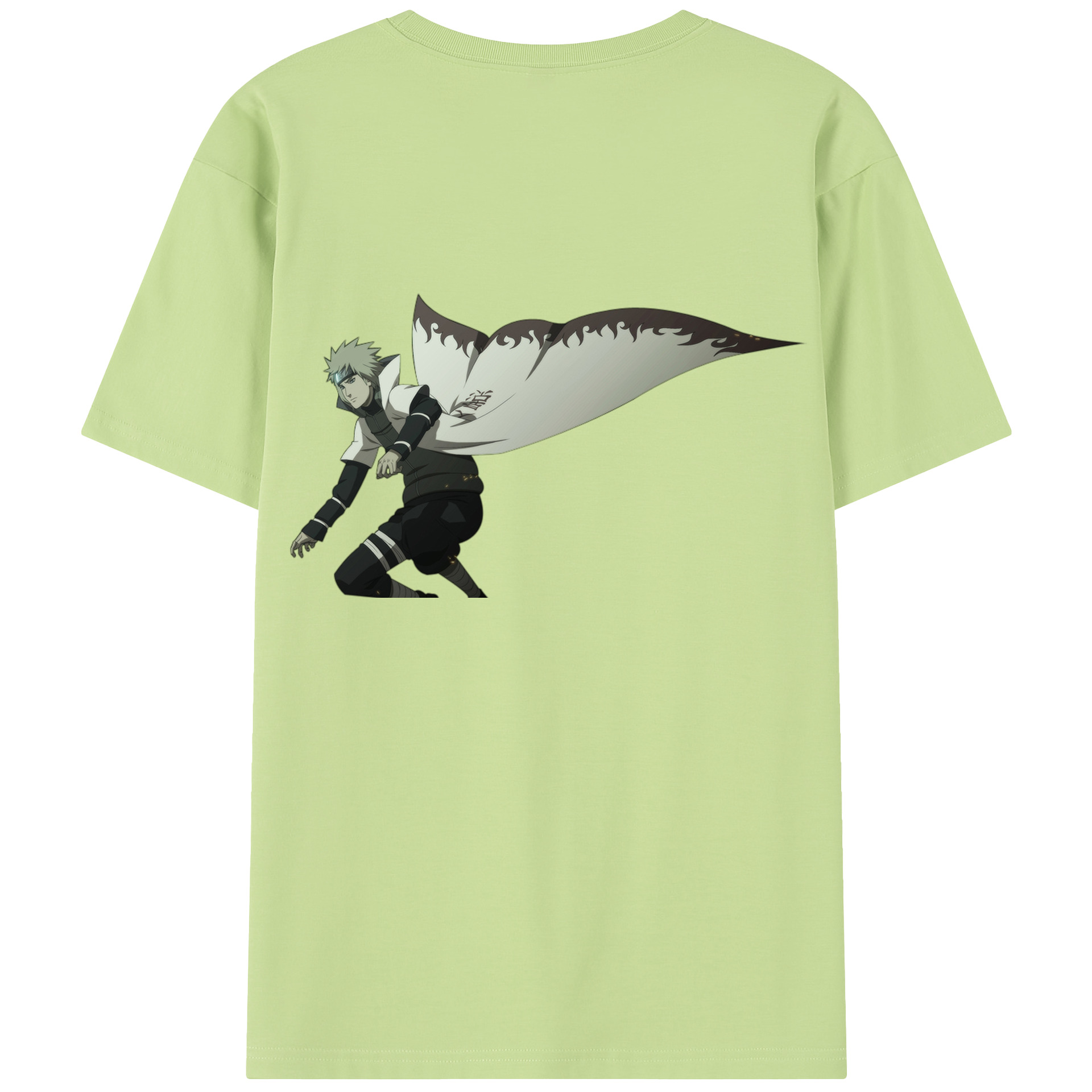 （画像用） NARUTO -ナルト- 波風 ミナト Namikaze Minato 綿100％半袖Tシャツ（背面プリント）